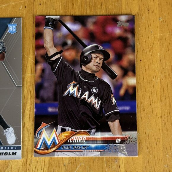 Miami Marlins 12 Card Lot NM Sandy Alcantara 2018 Topps Chrome RC Marte Refractr - Picture 7 of 13